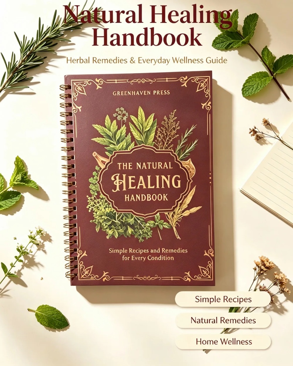 The Natural Healing Handbook N - Herbal And Wellness ulasan dan harga